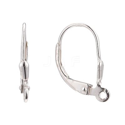 Sterling Silver Leverback Hoop Earring Findings X-STER-A002-181-1