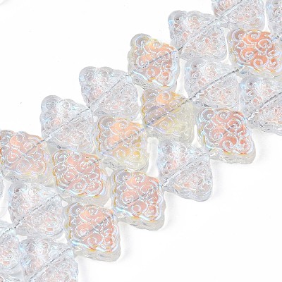 Electroplate Glass Beads Strand EGLA-S188-20-B03-1