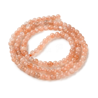 Natural Sunstone Beads Strands G-C284-C02-3mm-02-1