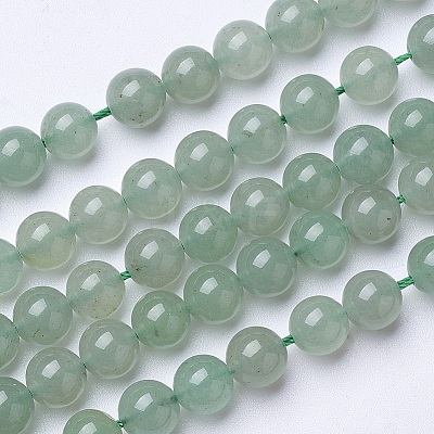 Natural Green Aventurine Beads Strands G-D855-09-10mm-1