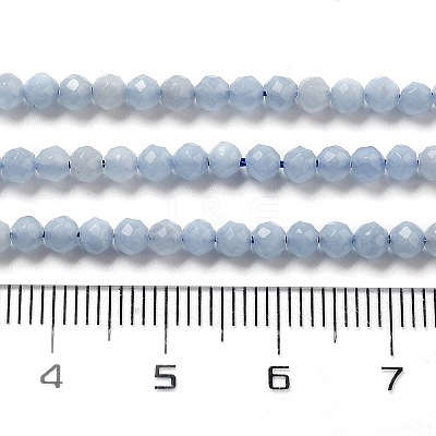 Natural Angelite Beads Strands G-G161-A05-05-1