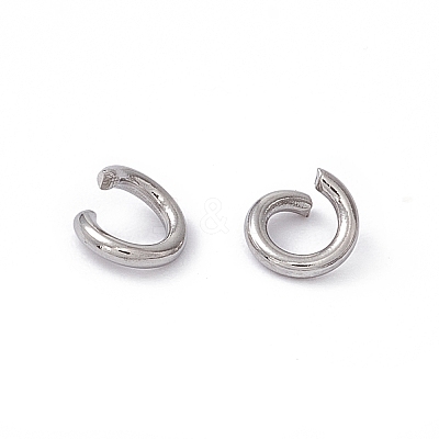 Tarnish Resistant 304 Stainless Steel Open Jump Rings STAS-R049-5x1mm-1