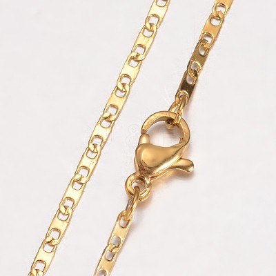 304 Stainless Steel Necklace X-MAK-K062-11B-G-1