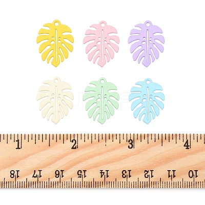 24Pcs Spray Painted Alloy Pendants FIND-FS0003-35-1