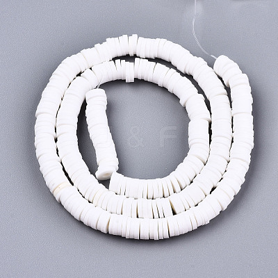 Handmade Polymer Clay Beads Strands X-CLAY-R089-6mm-077-1