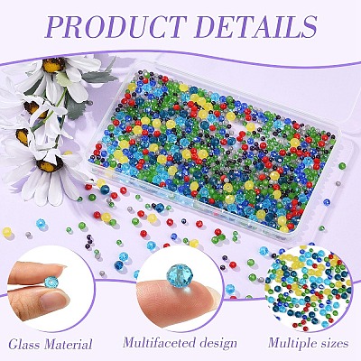 1050Pcs 10 Styles Glass Beads GLAA-YW0004-19B-1