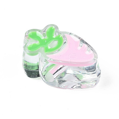 Transparent Acrylic Enamel Beads LS-OACR-N130-025-02-1