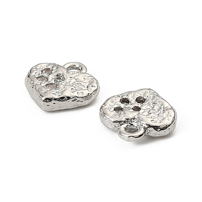 Brass Micro Pave Cubic Zirconia Pendants KK-D106-04P-1