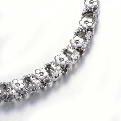 Tarnish Resistant 304 Stainless Steel Bracelets STAS-F027-08-1