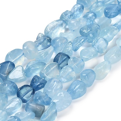 Natural Aquamarine Beads Strands G-P568-C13-01-1