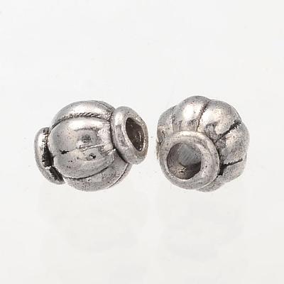 Barrel Tibetan Silver Spacer Beads X-A575-NF-1