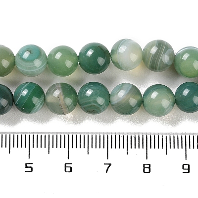 Natural Striped Agate/Banded Agate Beads Strands G-Z060-A01-B01-1