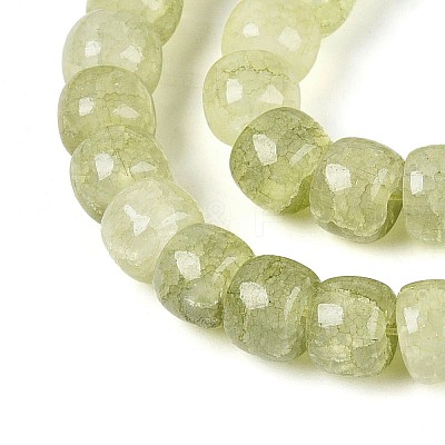 Baking Paint Crackle Glass Beads Strands DGLA-N019-02A-02-1