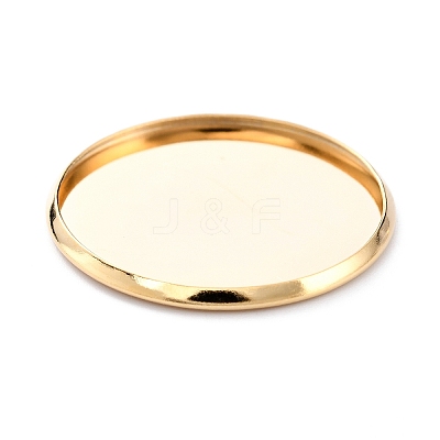 304 Stainless Steel Cabochon Settings STAS-Y001-12I-G-1