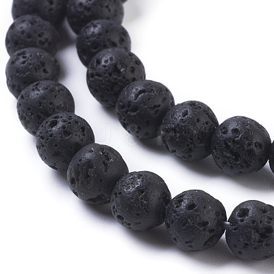 Natural Lava Rock Beads Strands g434-8-1