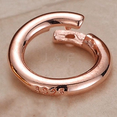 925 Sterling Silver Twister Clasps STER-WH0008-84A-RG-1
