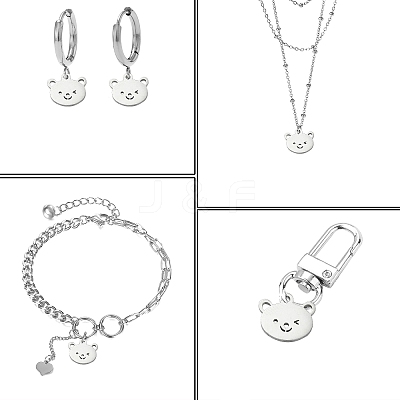 304 Stainless Steel Charms STAS-CJC0008-10P-03-1