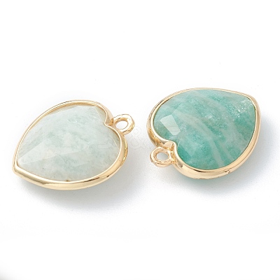 Natural Amazonite Pendants G-B009-03G-B-1