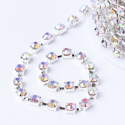 Iron Rhinestone Strass Chains CHC-T002-SS6-02S-1-1