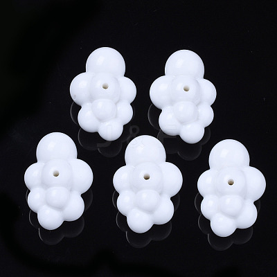 Opaque Acrylic Beads OACR-N130-020A-B01-1