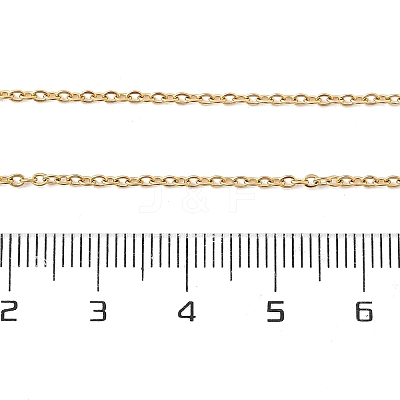 304 Stainless Steel Cable Chains Necklace for Men Women NJEW-N050-A03-G15-1