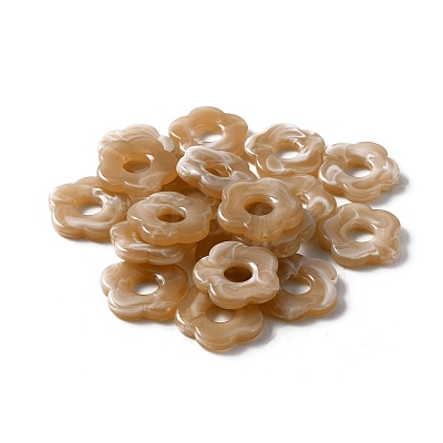Acrylic Beads MACR-WH0007-26J-1