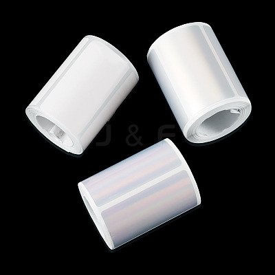 3 Rolls 3 Styles Vinyl Plastic Printable Holographic Stickers OFST-TA0001-10F-1