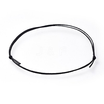 Adjustable Flat Waxed Polyester Cords Bracelet Making AJEW-JB00508-1