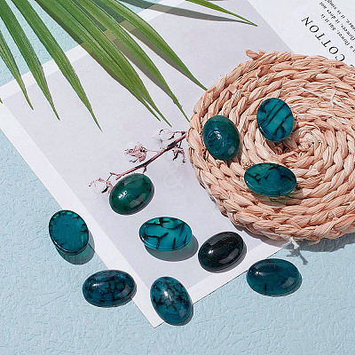 Natural Dragon Veins Cabochons G-F296-06-18x25mm-1