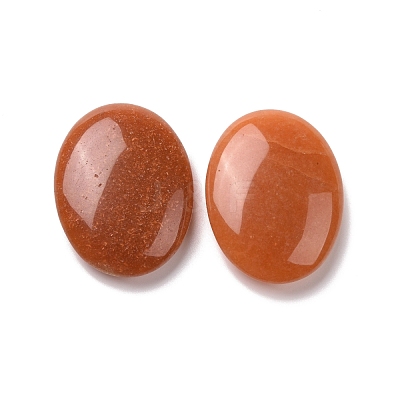 Natural Red Aventurine Oval Palm Stone G-P415-55B-1