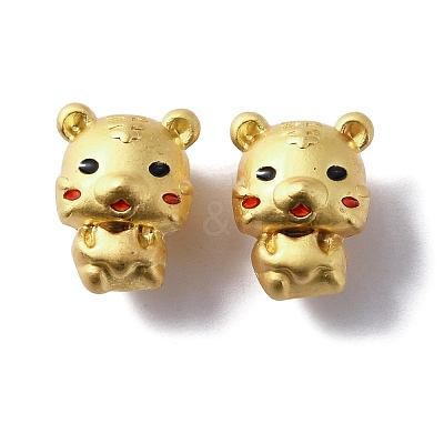 Matte Gold Color Plated Alloy Beads FIND-WH0112-38MG-1