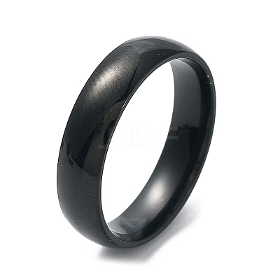 Ion Plating(IP) 304 Stainless Steel Flat Plain Band Rings STAS-I160-B-17mm-B-1