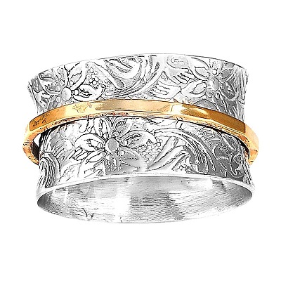 Retro 304 Stainless Steel Rotating Finger Rings FS-WG73D68-03-1