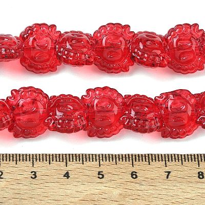 Electroplate Baking Paint Transparent Glass Beads Strands GL-CBA17FF-02D-1