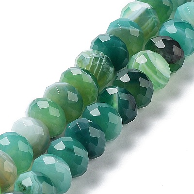 Natural Banded Agate/Striped Agate Beads Strands G-E605-A02-03C-1