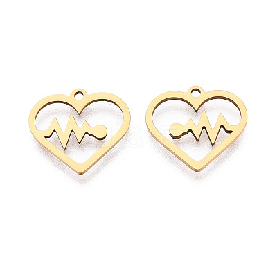 201 Stainless Steel Pendants STAS-T073-42G-1
