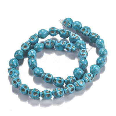 Dyed Synthetic Turquoise Bead Strands G-M145-17-B-1