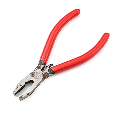 (Defective Closeout Sale: Rusty) Iron Flat Nose Pliers TOOL-XCP0001-90-1