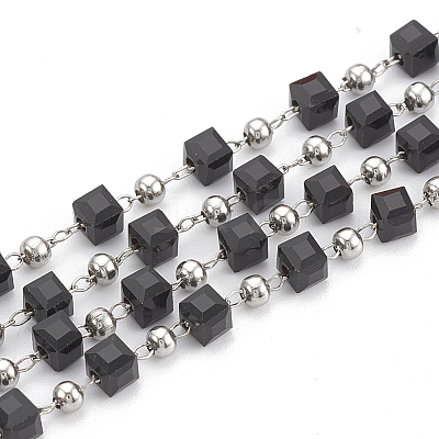 Handmade Glass Beaded Chains CHS-S002-01-1