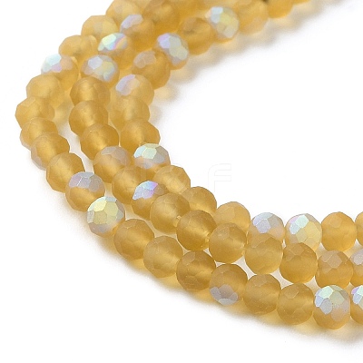 Transparent Glass Beads Strands EGLA-A034-T4mm-MB04-1