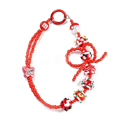 Hand Painted Acrylic with Enamel Beads MACR-K354-11-1