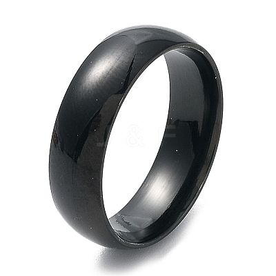 Ion Plating(IP) 304 Stainless Steel Flat Plain Band Rings STAS-I160-A-B-1