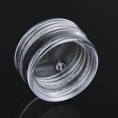 Transparent Plastic Empty Portable Facial Cream Jar CON-PW0001-001-1