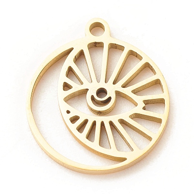 201 Stainless Steel Pendants X-STAS-G258-09G-1