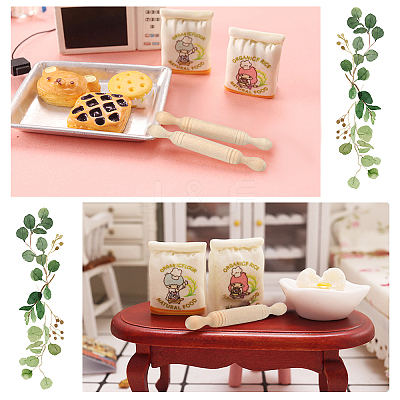 Mini Wooden Rolling Pin DJEW-OC0001-14-1