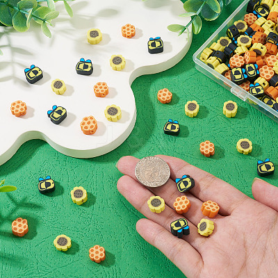 90G Handmade Polymer Clay Beads CLAY-TA0002-06-1