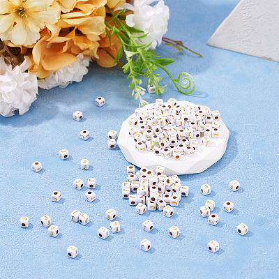Opaque Acrylic Beads MACR-TAG0001-07J-1