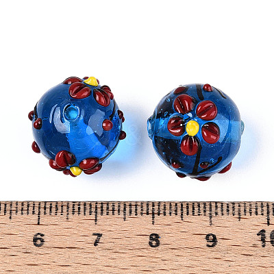 Handmade Lampwork Enamel Beads LAMP-T023-23B-1