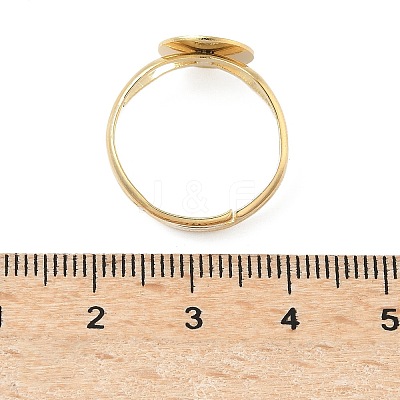 Adjustable Brass Pad Ring Setting KK-K414-05B-G-1
