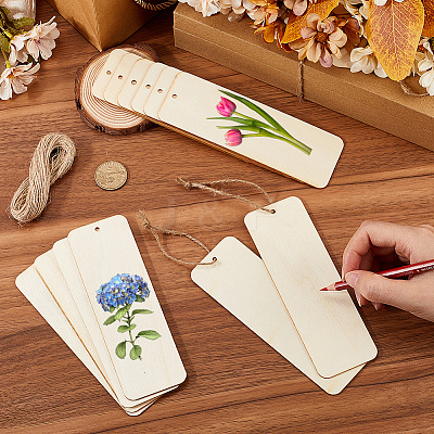 DIY Wood Bookmarks Making Kits WOOD-SP0001-21D-1